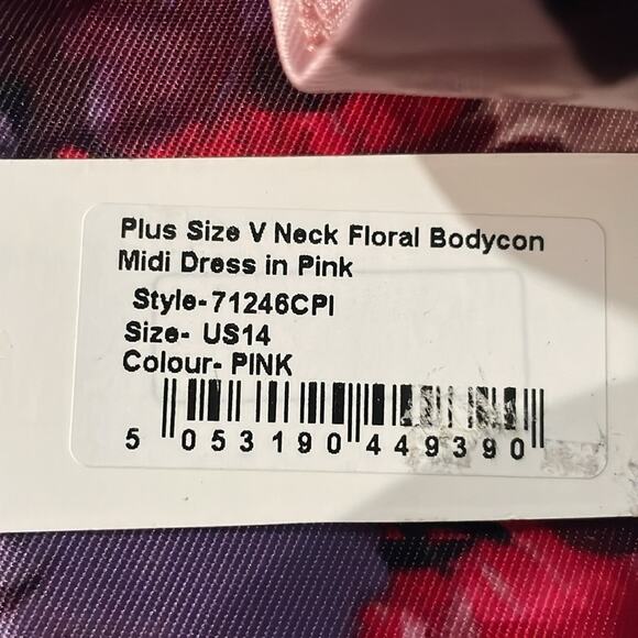 Chi Chi London Curve Body con size 14 midi dress - Picture 5 of 10